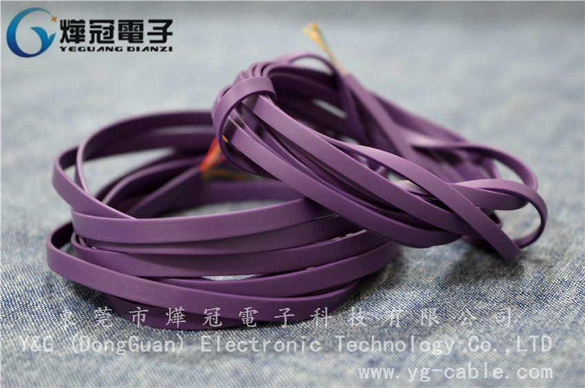 1.0x4.0 2C、6C紫色TPE扁平线